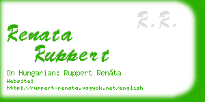 renata ruppert business card