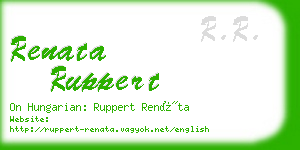 renata ruppert business card